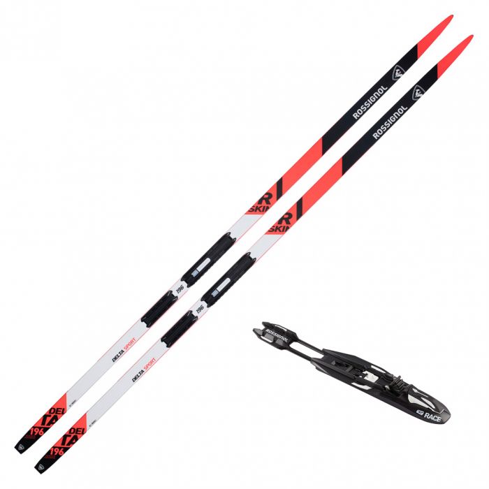 ROSSIGNOL DELTA SPORT RSKIN XC SKIS with TURNAMIC Bindings 2023