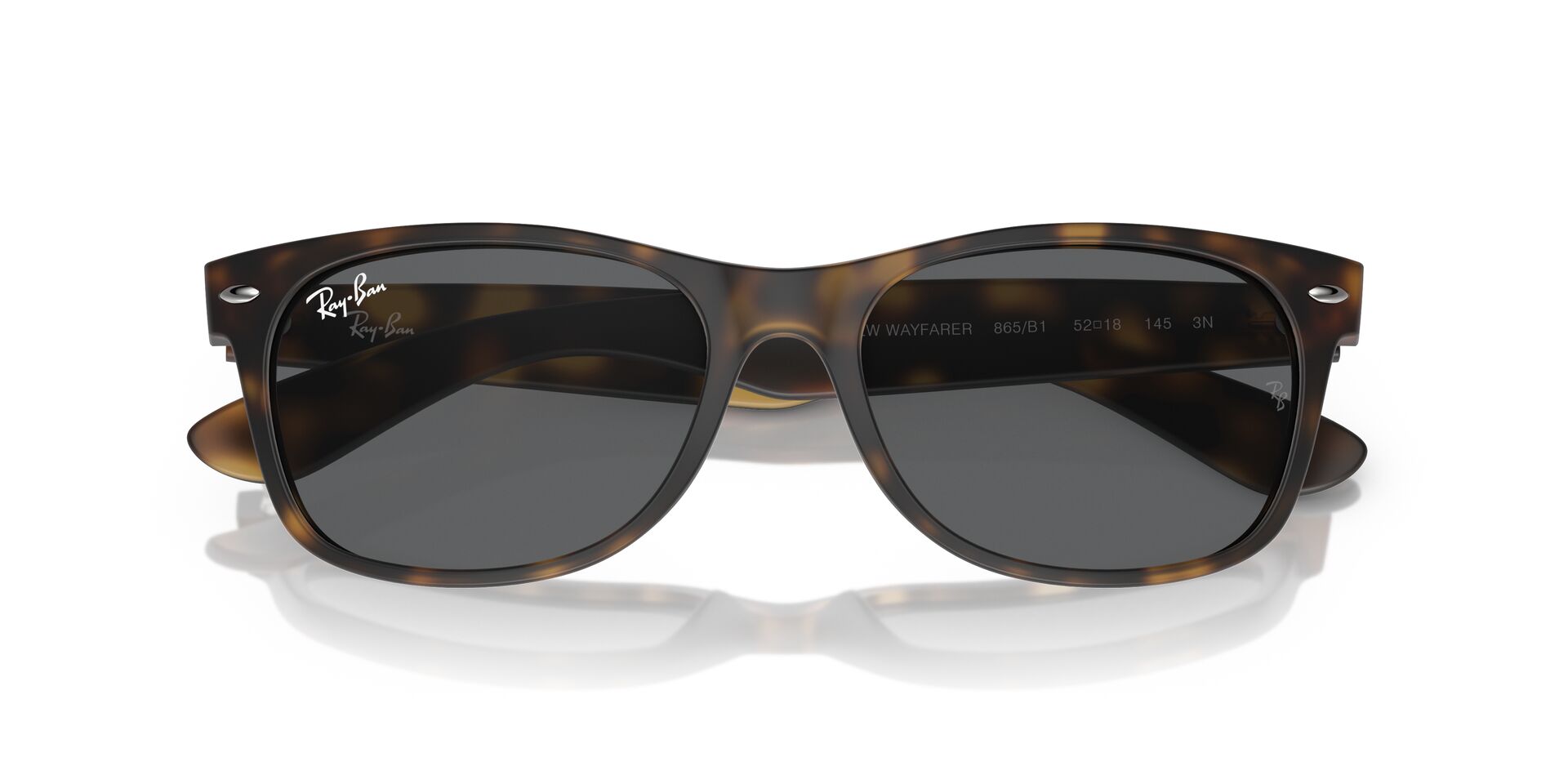 Ray Ban New Wayfarer Sunglass Matte Havana Dark Grey First Stop Board Barn