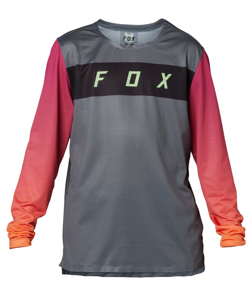 Fox Youth Flexair LS Jersey Pewter Grey