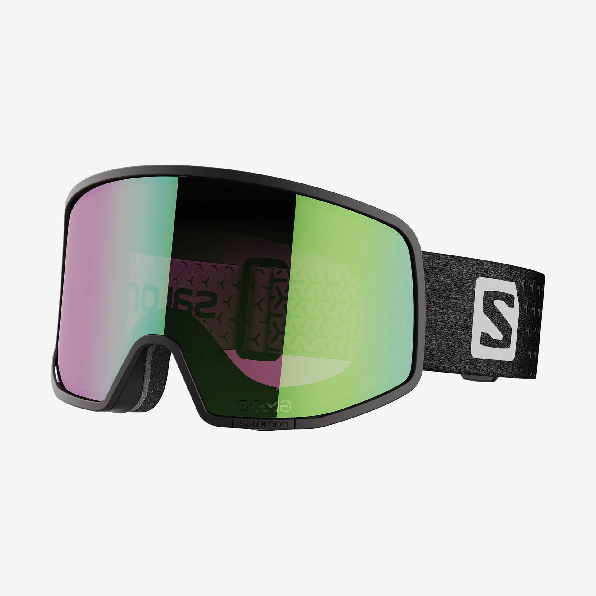 salomon goggles xview Salomon Lo Fi Sigma Black/Univ Emerald Goggles- 2022 – First Stop Board Barn